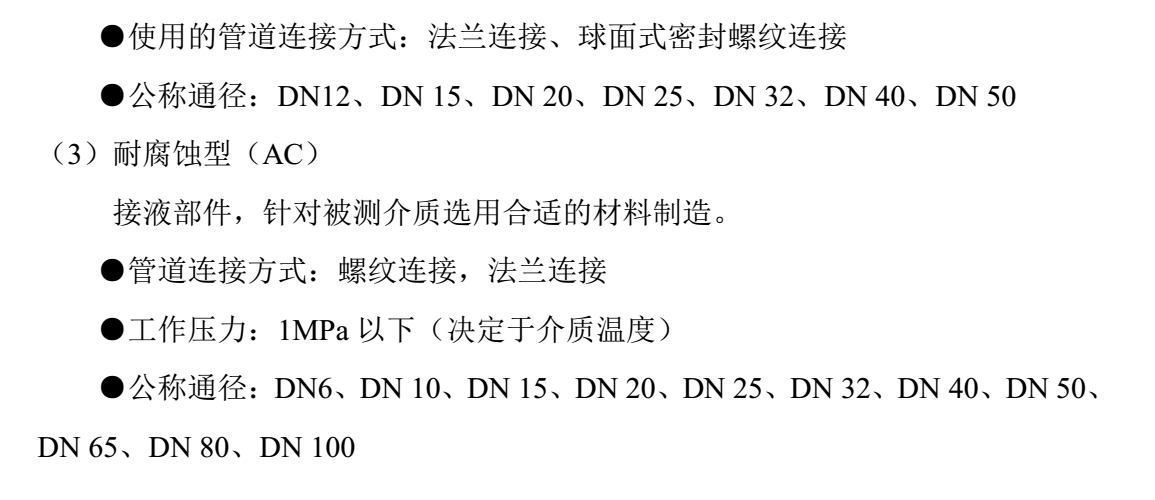 有機溶劑用渦輪流量計選型說明3