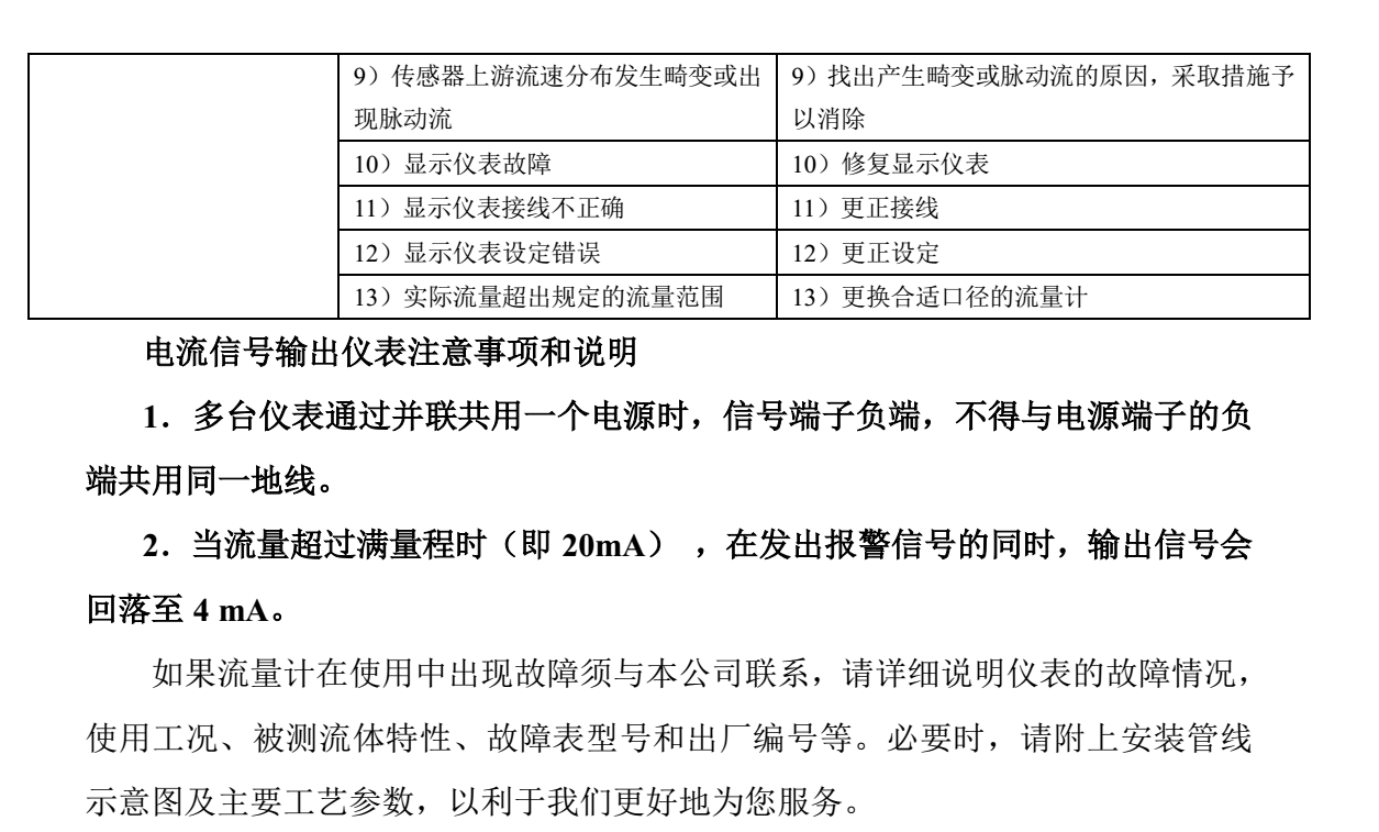 有機溶劑用渦輪流量計故障排除說明2