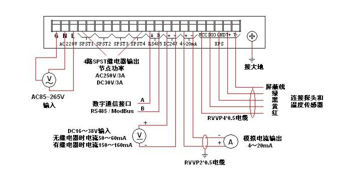 河水流量計接線圖